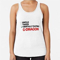 Mentally Dating G-Dragon Racer Back Tank Top