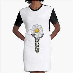 G-Dragon Floral Light Stick kpop Graphic Tee Dress