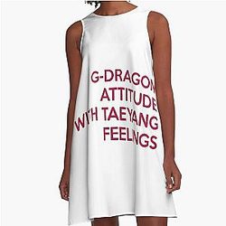 G-Dragon Attitude With Taeyang Shirt A-Line Dress