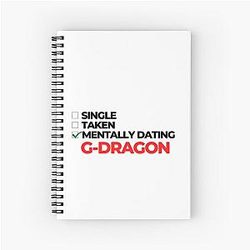 Mentally dating G Dragon spiral notebook