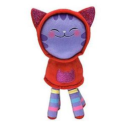 30cm Purple Red DJ Catnip Eyes Close Gabby Dollhouse Stuffed Animal Plush