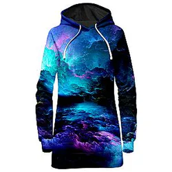Dream Waves Galaxy Hoodie Dress