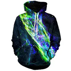 Electric Wave Unisex Galaxy Hoodie