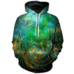 Unfolded Cosmos Unisex Galaxy Hoodie