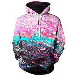 Bubble Gum Haze Unisex Galaxy Hoodie