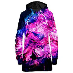 Spent Galaxy Hoodie Dress