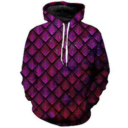Galactic Dragon Scale Pink Unisex Galaxy Hoodie