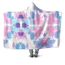Purple Dye Galaxy Hooded Blanket