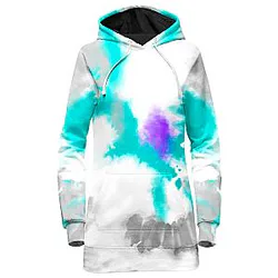 90s Filtered Galaxy Hoodie Dress