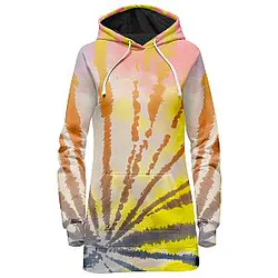 Sunrise Tie Dye Galaxy Hoodie Dress