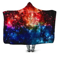 Big Bang Galaxy Hooded Blanket