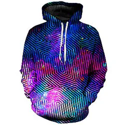 Celestial Finger Print Unisex Galaxy Hoodie