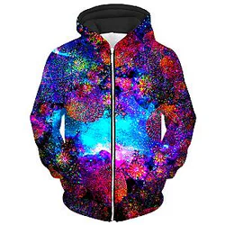 Underwater Abyss Unisex Zip Galaxy Hoodie