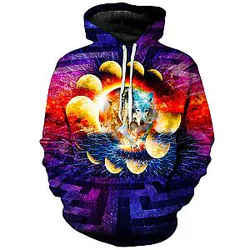 Lone Wolf Galaxy Hoodie