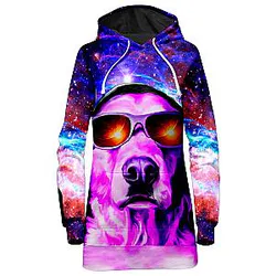 Nebulous K9 Galaxy Hoodie Dress