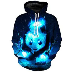 Cosmic Panda Unisex Galaxy Hoodie