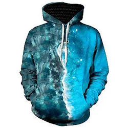 Split Unisex Galaxy Hoodie