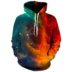 Fire and Ice Galaxy Unisex Galaxy Hoodie