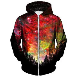 Rasta Woods Unisex Zip Galaxy Hoodie