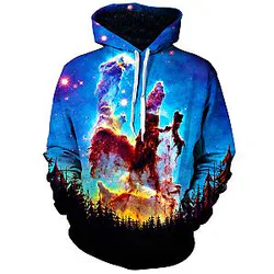 Tree Space Unisex Galaxy Hoodie