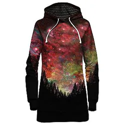 Rasta Woods Galaxy Hoodie Dress