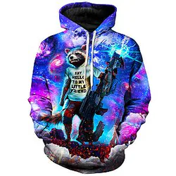 Rocket Raccoon Galaxy Hoodie