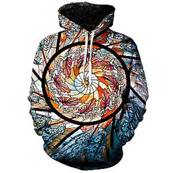 Stained Glass Unisex Galaxy Hoodie