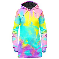 Summer Vibes Galaxy Hoodie Dress