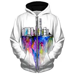 Monolith II Unisex Zip Galaxy Hoodie