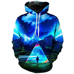 Rainbow Triangle Unisex Galaxy Hoodie