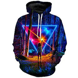 Awe &amp; Wonder Unisex Galaxy Hoodie
