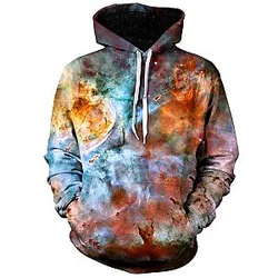 Abstracted Nebula Unisex Galaxy Hoodie