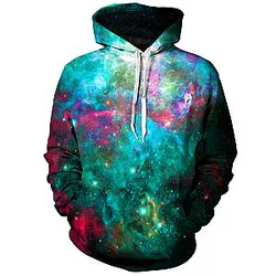 Galactic Transmission Unisex Galaxy Hoodie