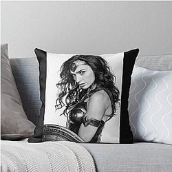 Gal Gadot Art Throw Pillow