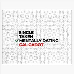 Mentally Dating Gal Gadot Jigsaw Puzzle