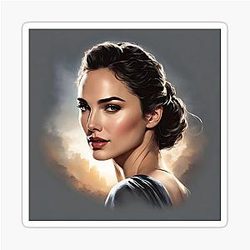 Fan art of Gal Gadot sticker