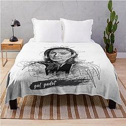 Gal Gadot Abstract Sketch Art Throw Blanket
