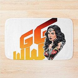 Gal Gadot Comic style anime design Bath Mat