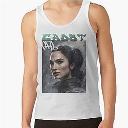 Gal Gadot Retro T-shirt, Gal Gadot Poster, Gal Gadot Art, Tank Top