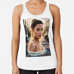 Fan Art Gal Gadot Racerback Tank Top