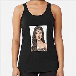 Gal Gadot Art Racerback Tank Top