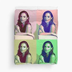 Gal Gadot Pop Art Duvet Cover