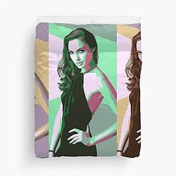 Gal Gadot Pop Art Duvet Cover