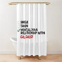 Mentally in a relationship with Gal Gadot shower curtain