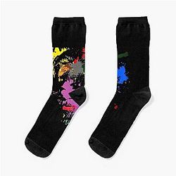 Gal Gadot Pop Art Ricky Barnes Transparent Socks