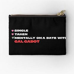 Mentally on a Date with Gal Gadot Zipper Pouch