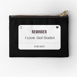Reminder Gal Gadot Zipper Pouch