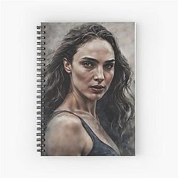 Fan Art of Gal Gadot Spiral Notebook