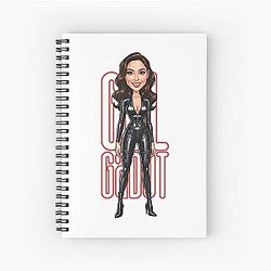 Funny Caricature of Gal Gadot Actress Spiral Notebook