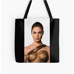 Gal Gadot Art Over Print Tote Bag